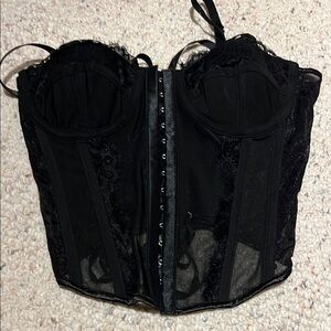 Elegant Black Lace Corset